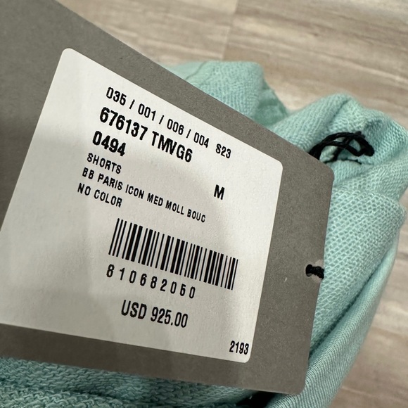 Balenciaga Sweatshorts in teal blue - Picture 5 of 5